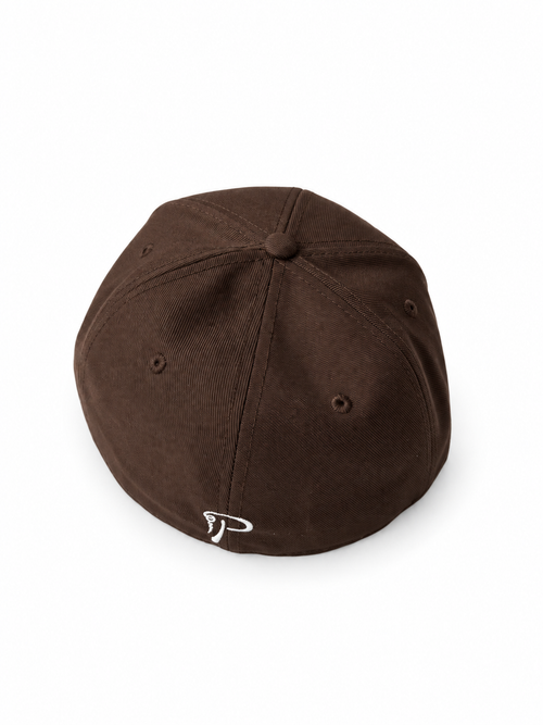 PHLOWERS Flat Bill Fitted Hat (brown)