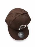 PHLOWERS Flat Bill Fitted Hat (brown)