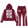 Give Me My PHLOWERS Sweatsuit (burgundy)