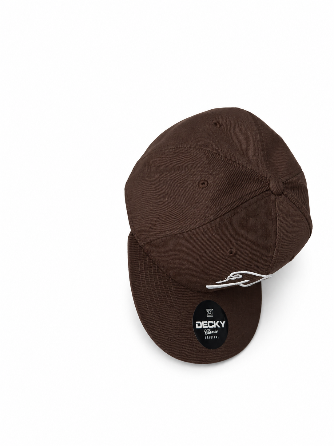 PHLOWERS Flat Bill Fitted Hat (brown)